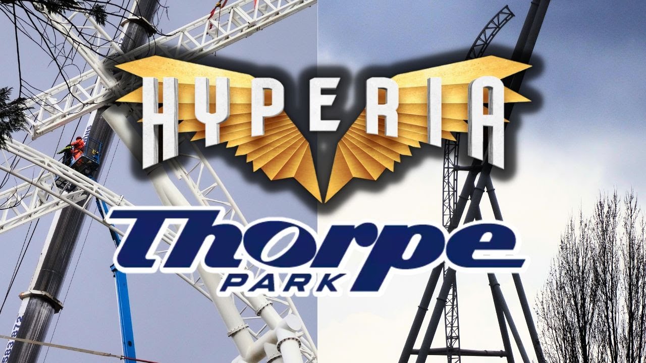Hyperia MORE LIFT HILL INSTALLED! - Thorpe Park update March 5th
