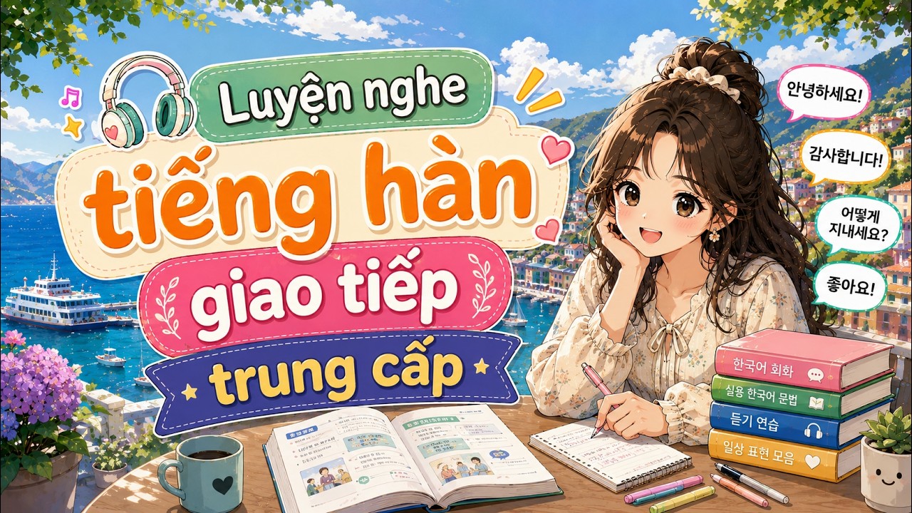 Luyện Nghe Tiếng Hàn Giao Tiếp Thông Dụng l 08