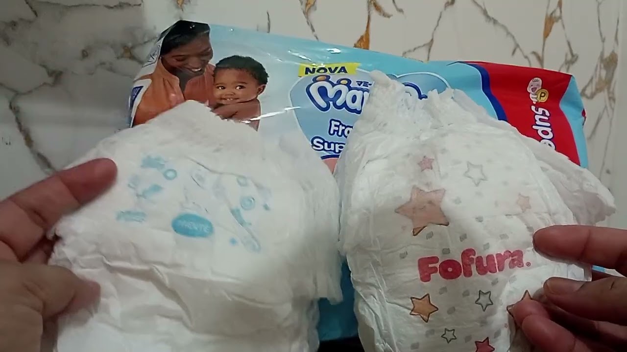 Comparando fralda-calça MamyPoko com fralda Fofura shortinho 