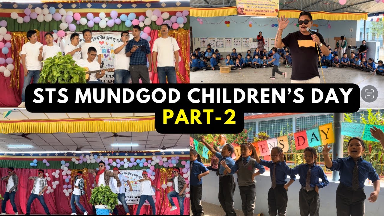 STS Mundgod Children&rsquo;s Day Celebration Part 2 #tibetanvlogger #tibetanyoutuber