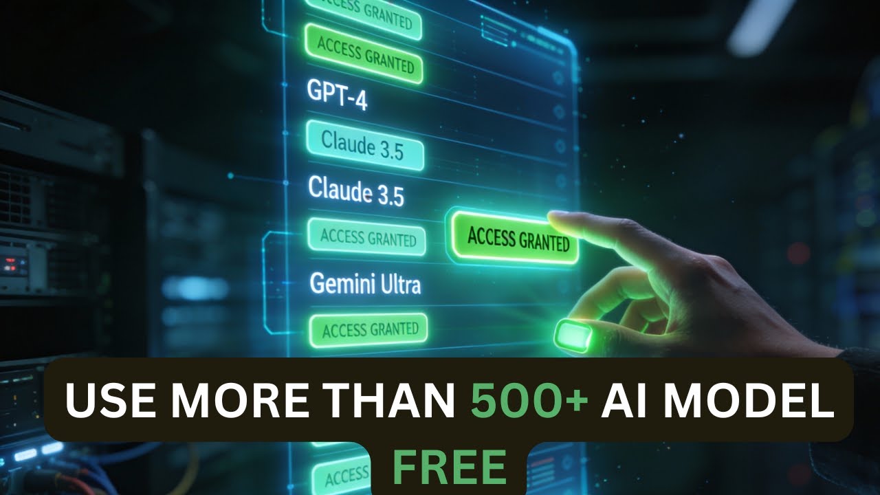 USE 500+ AI MODELS FOR FREE! (Claude, ChatGPT, Gemini) - Unlimited & No Credit Card