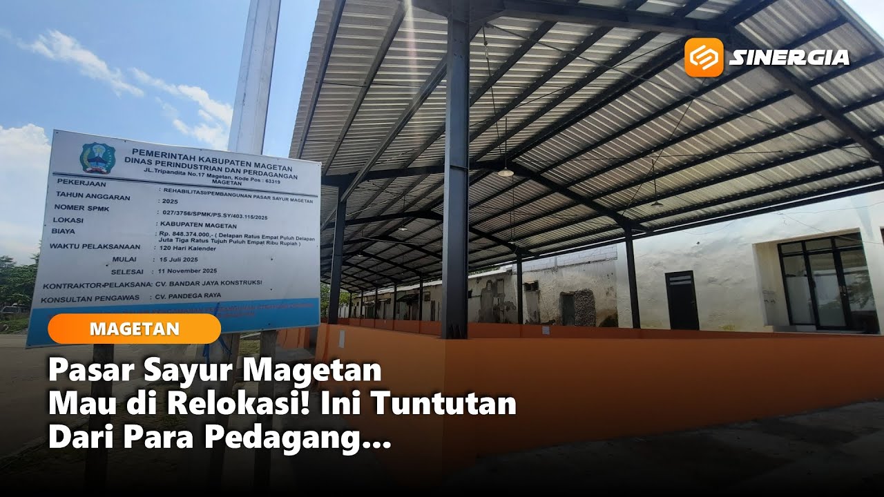 MAGETAN - Relokasi Pedagang Pasar Sayur Magetan, Proses Penataan Masih Berjalan