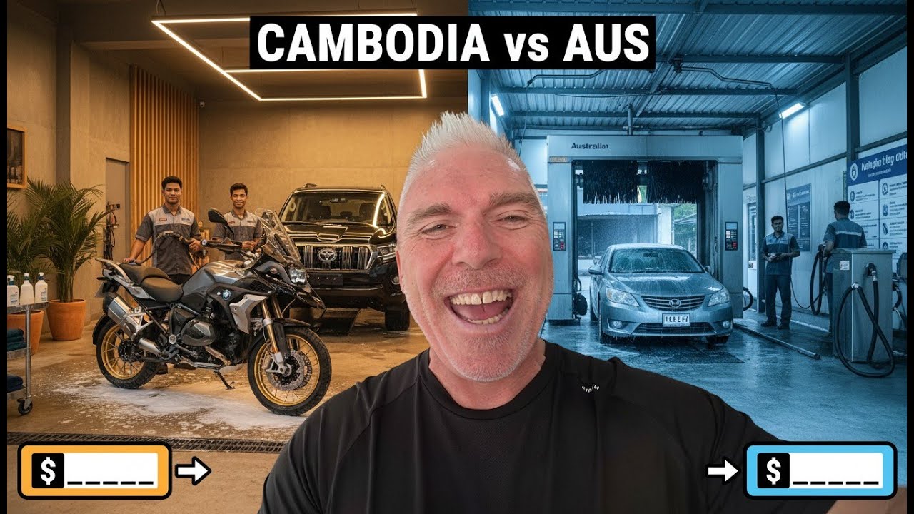 I Got My Car and Bike Detailed in Cambodia - The Price Difference Is Crazy