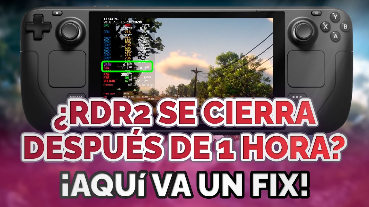 Steam Deck - ¿RDR2 se te cierra después de 1h? Incrementa la memoria de Swap de SteamOS📚