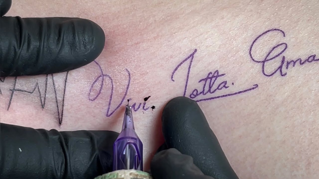 Script tattoo | Real time