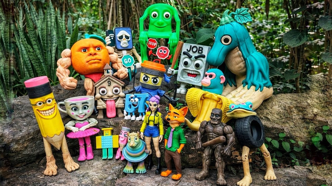 HUNTING ITALIAN BRAINROT: Tung Tung Sahur, Udindindindun, Cappuccino Assassino, Tralalero toys 5