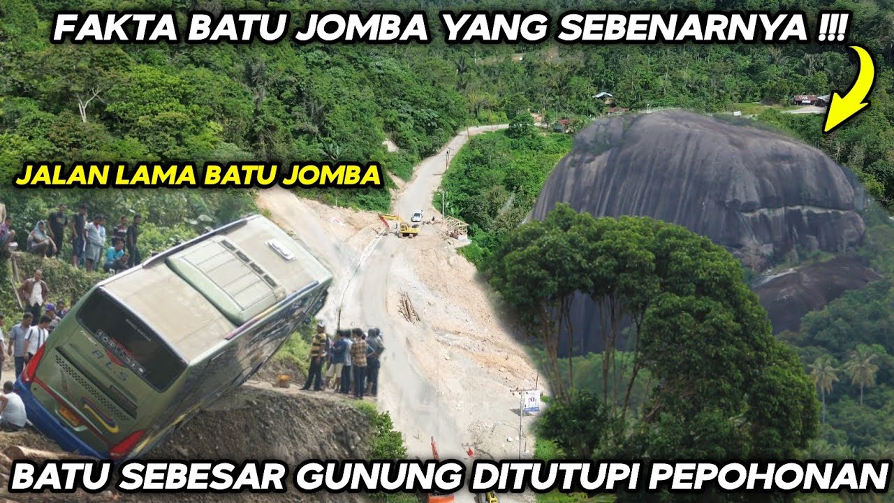 Fakta Batu Jomba Yang Sebenarnya !!! Batu Sebesar Gunung Ditutupi Pepohonan