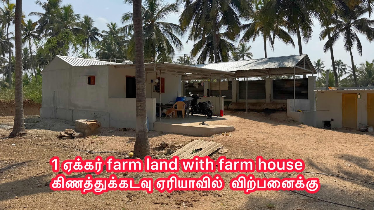 70 சென்ட் coconut farm land with house கிணத்துக்கடவு ஏரியாவில் விற்பனைக்கு
