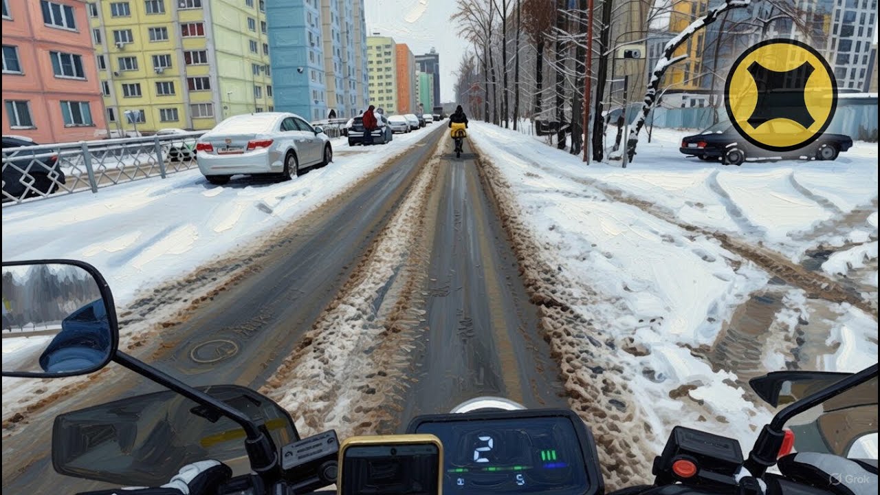 Яндекс Доставка.  Снежный Воронеж