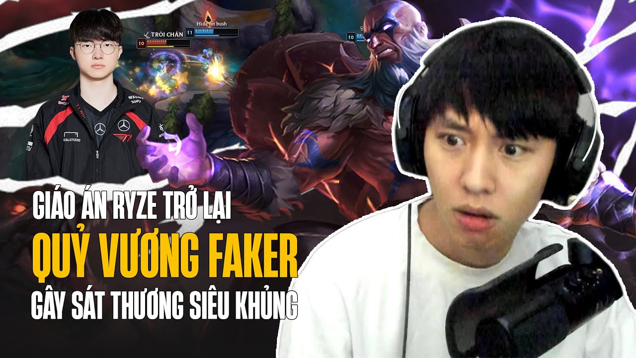 FAKER MANG TRỞ LẠI GIÁO ÁN RYZE VỚI LỐI CHƠI TỐC HÀNH VÀ SÁT THƯƠNG KHỦNG KHIẾN ĐỐI THỦ BẤT LỰC