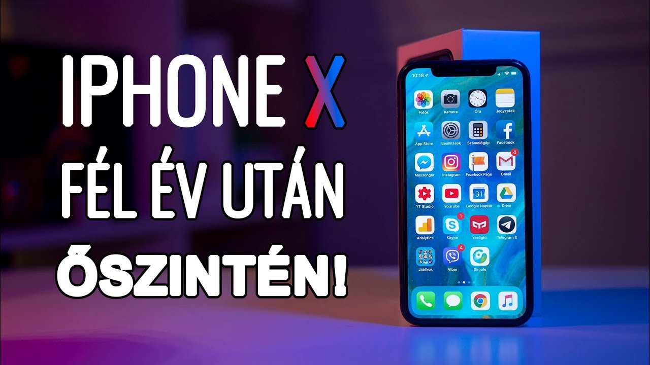 FÉL ÉV az iPhone X-zel! Őszintén!