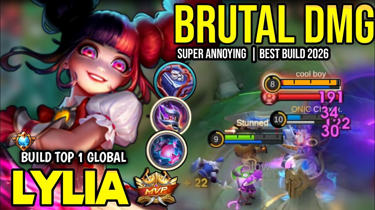 LYLIA BEST BUILD 2026 | BUILD TOP 1 GLOBAL LYLIA GAMEPLAY | MOBILE LEGENDS✓