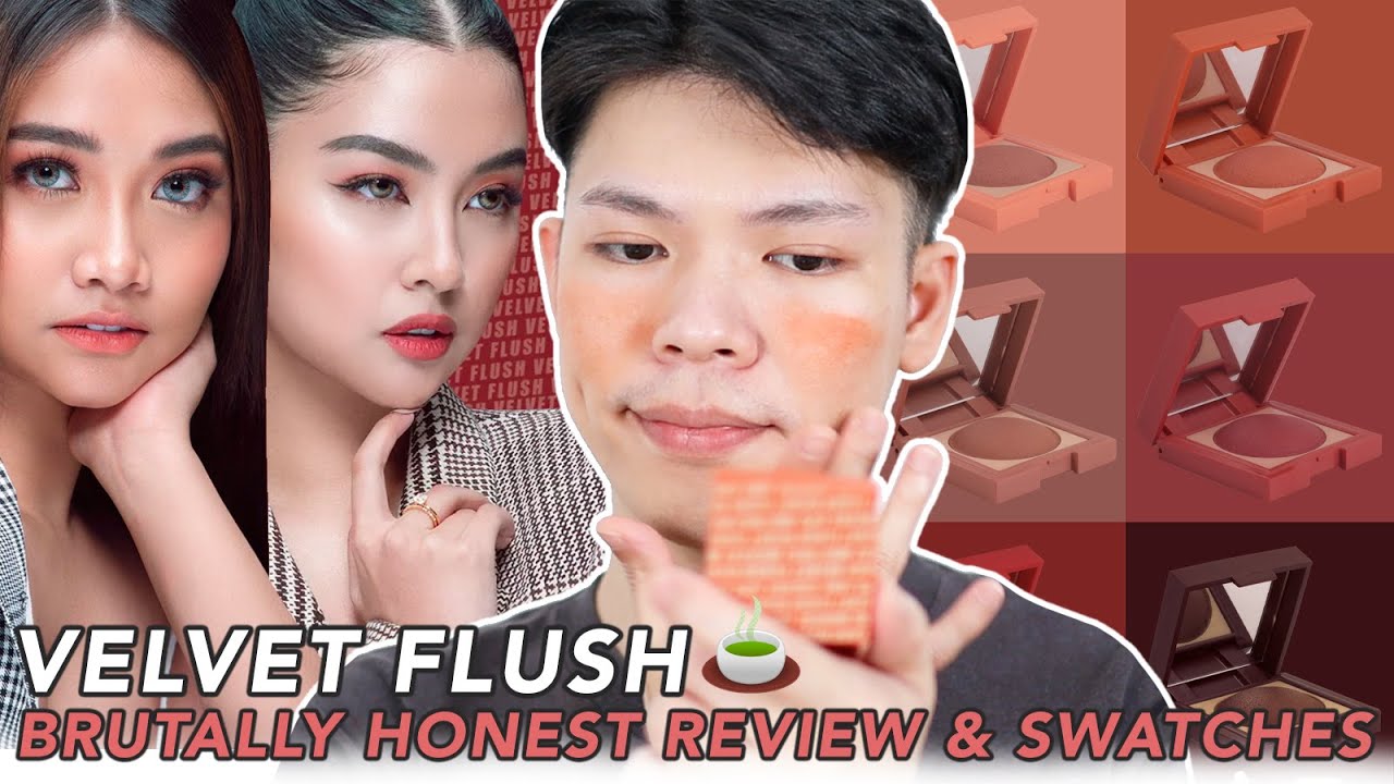 BRUTALLY HONEST VELVET FLUSH REVIEW! 🍵 DETAIL COSMETICS X MAE LAYUG & REI GERMAR COLLAB + GIVEAWAY!