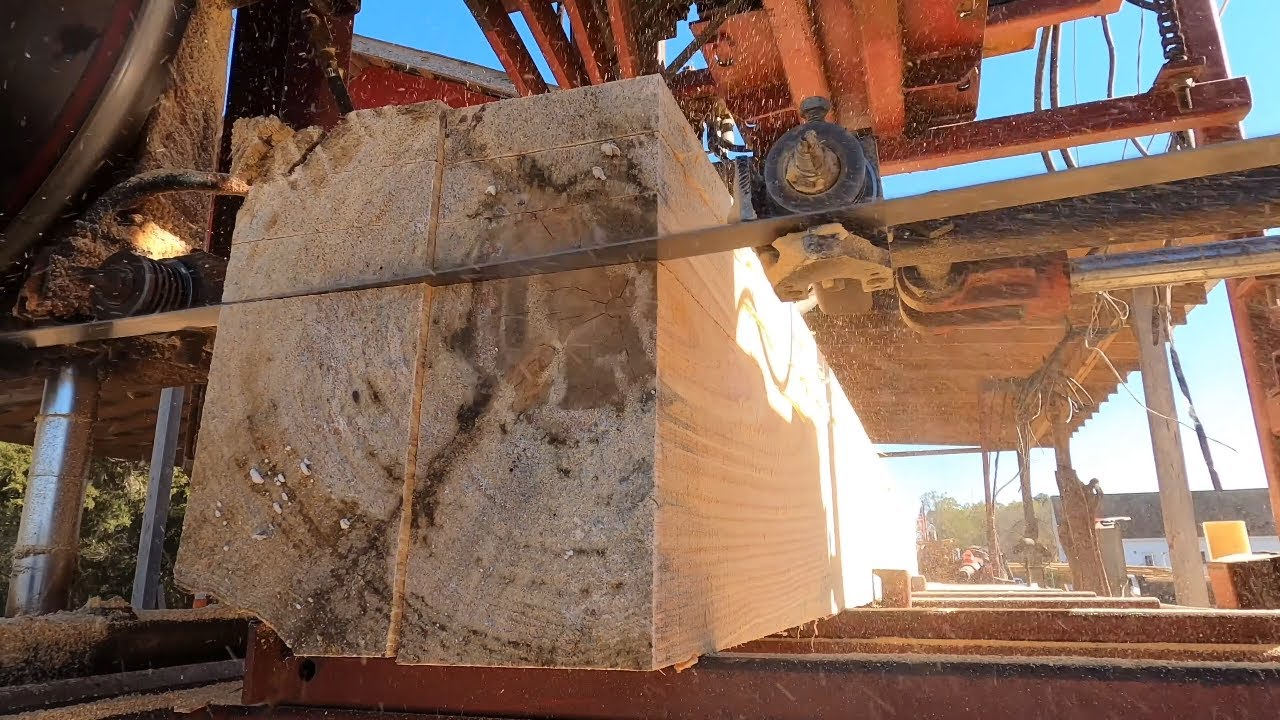 Cutting Nominal Lumber On Cooks AC36 Sawmill
