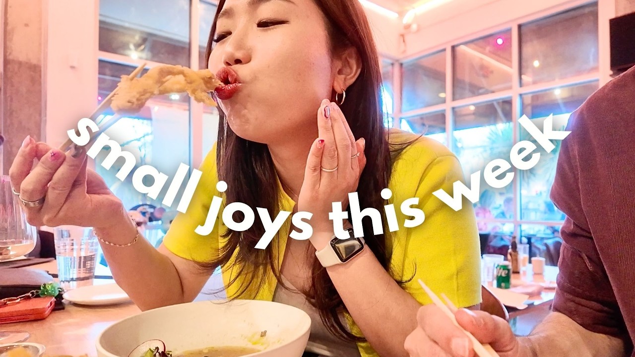 small joys this week 🌷 | vintage burberry, bridgerton, sushi, packing for trip | good noonch diaries