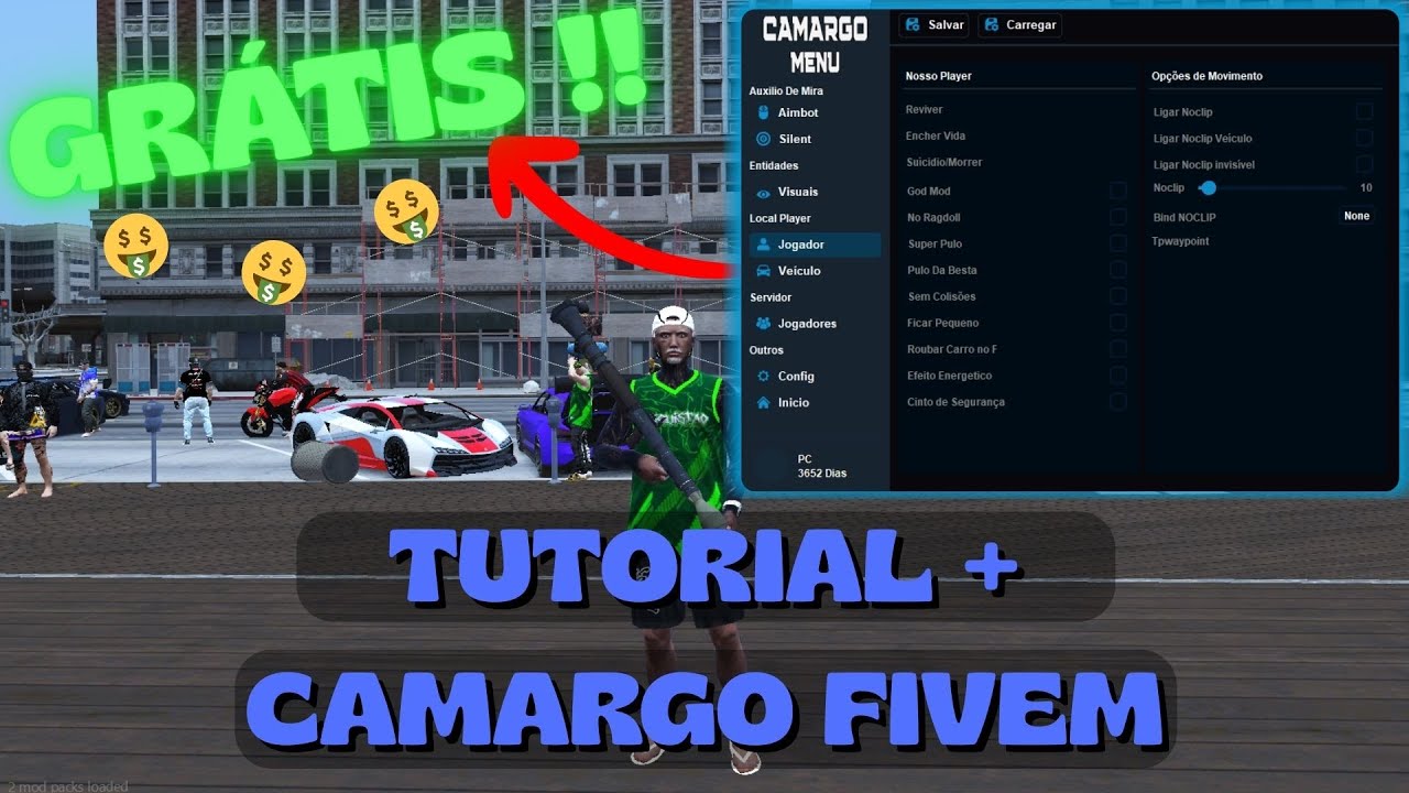 🔥 CHEAT GRÁTIS FIVEM 2025 ATUALIZADO | MOD MENU EXTERNO + PASSO A PASSO ZERO RISCO DE BAN 🔥