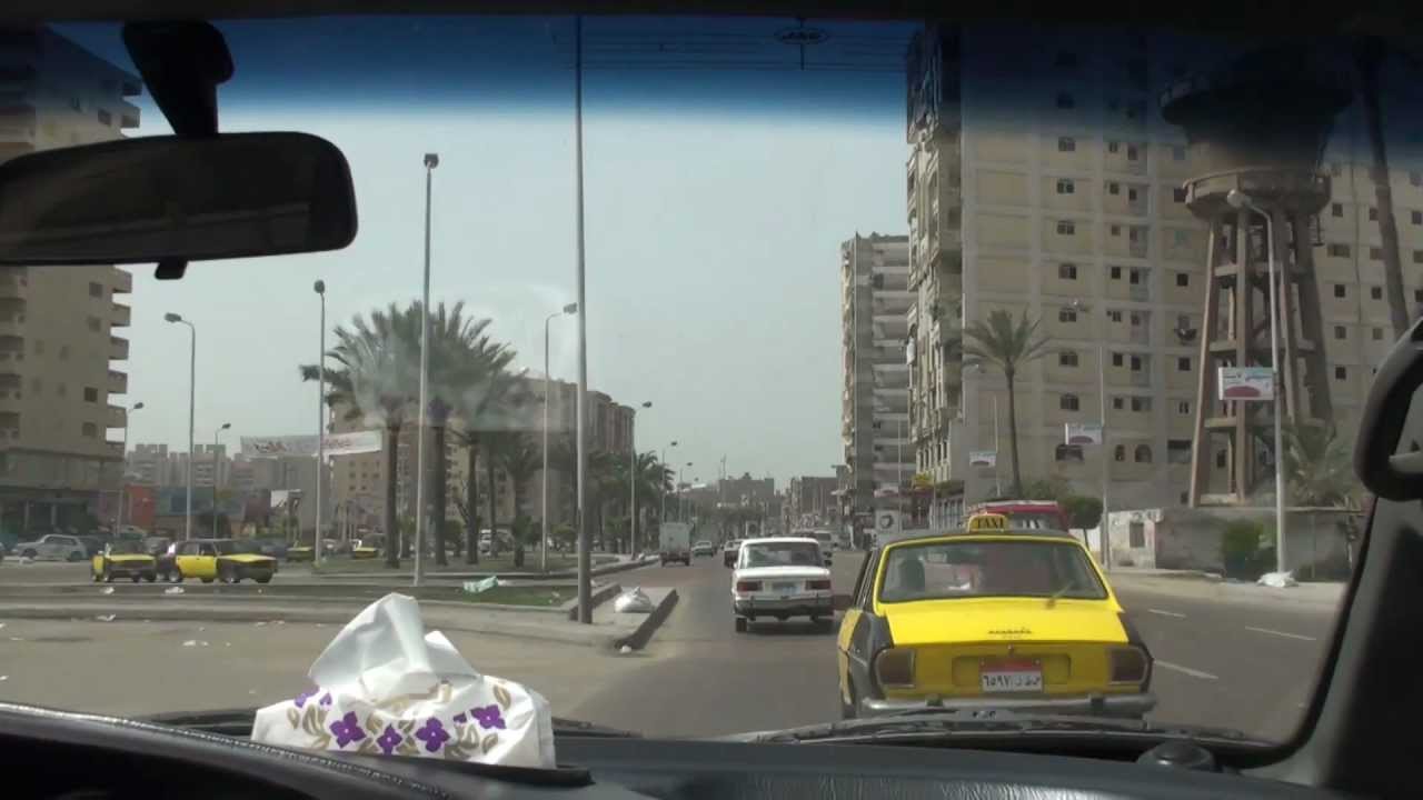 Driving Alexandria الإسكندرية to Cairo القاهرة - Egypt مصر
