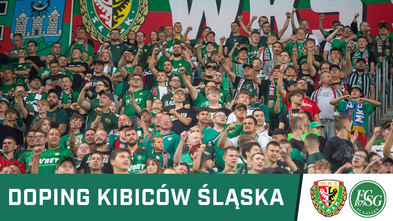 KIBICE: Doping kibiców Śląska w meczu z Sankt Gallen