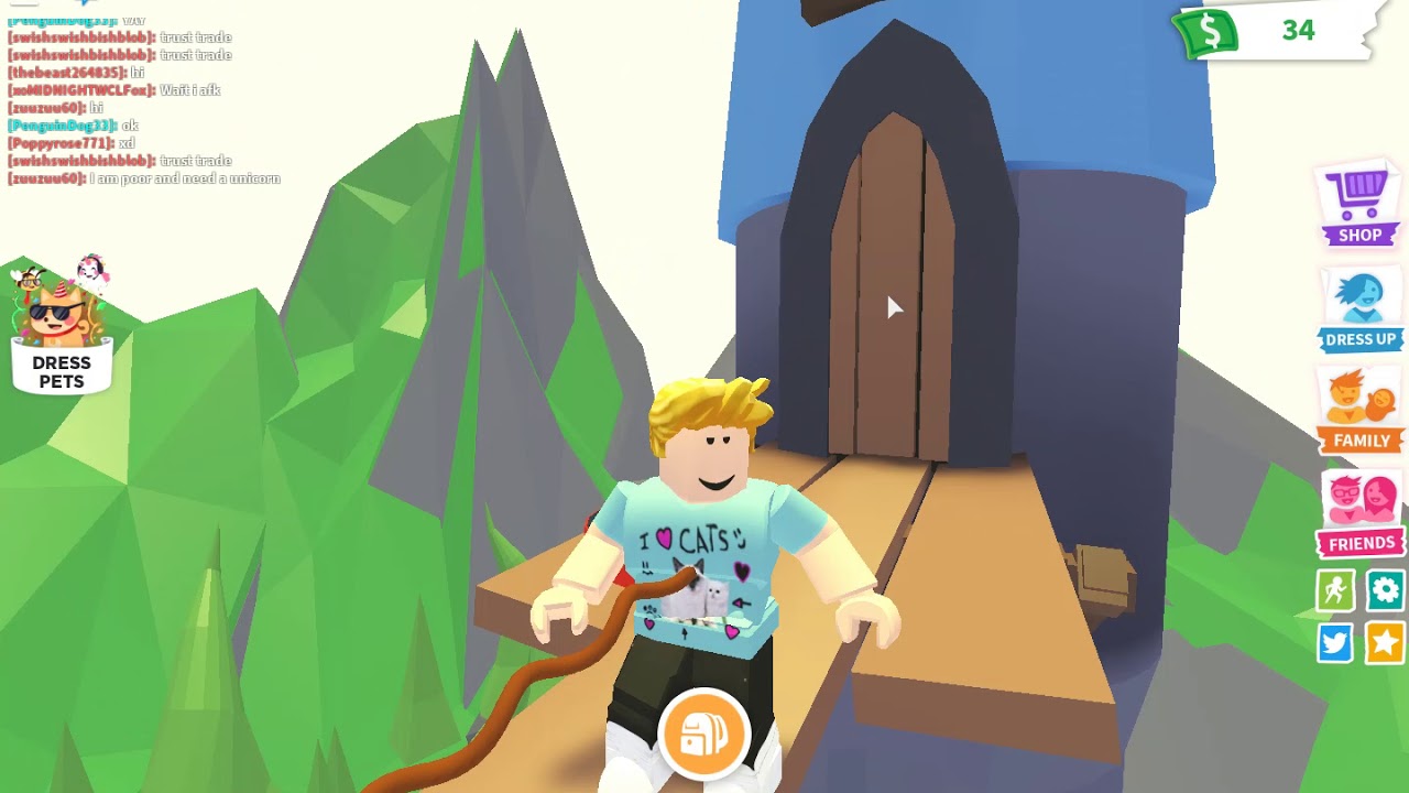 exploring with my pets in adopt me
