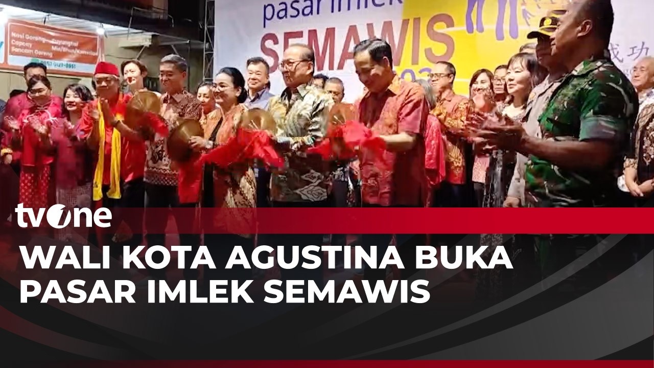 Buka Pasar Imlek Semawis, Walikota Harapkan Kedamaian Warga Jadi Kunci Kesejahteraan Semarang