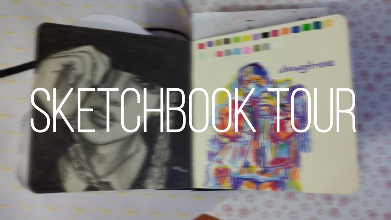 sketchbook tour | обзор на скетчбук |к-поп