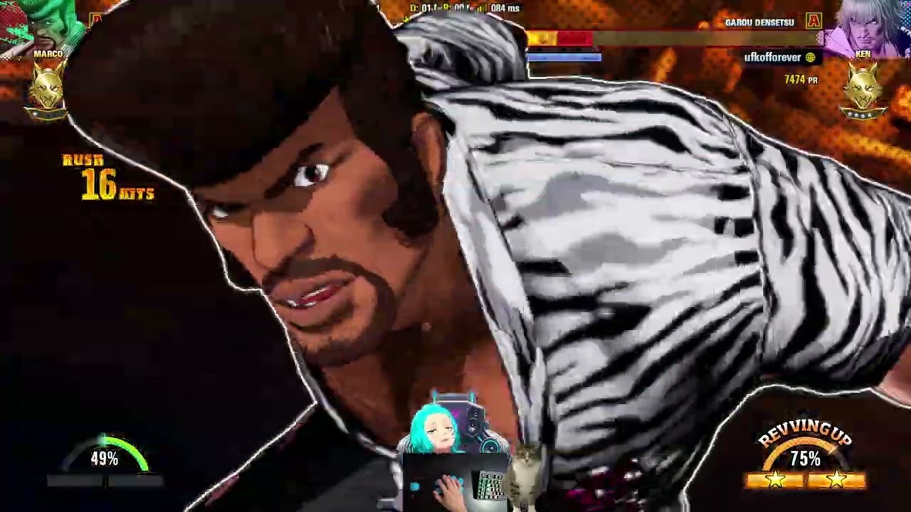 retas en sala de Fatal Fury City Of The Wolves con Bioterones