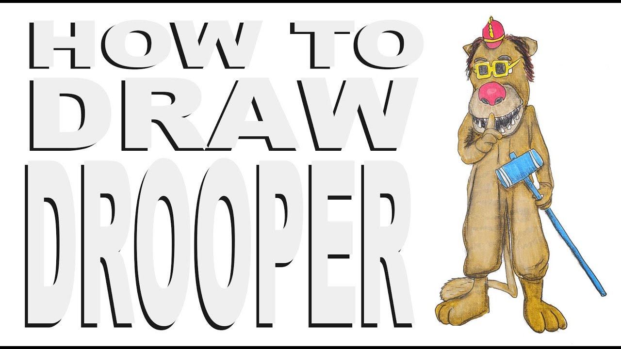 How to draw Drooper (Banana Splits Movie)