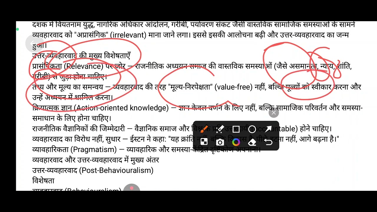 राजनीतिक विज्ञान में उत्तर व्यवहारवाद पोस्ट बिहेवियरल पॉलिटिकल साइंस