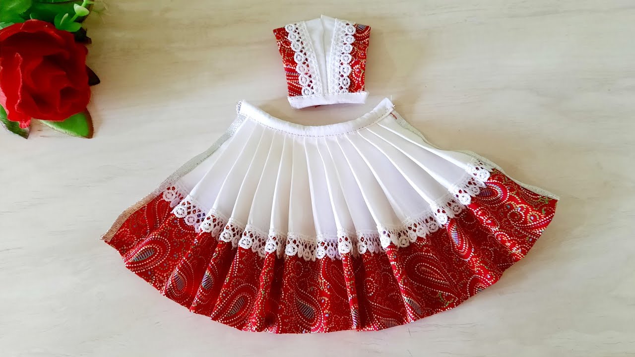 Navratri dress for mata rani / Lehenga choli for mata rani/Radha rani/ Durga dress (8