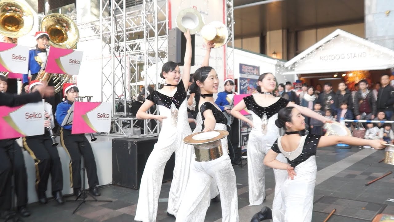精華女子高等学校吹奏楽部 クリスマスマーケット in 光の街・博多 2018年12月24日【第２部】