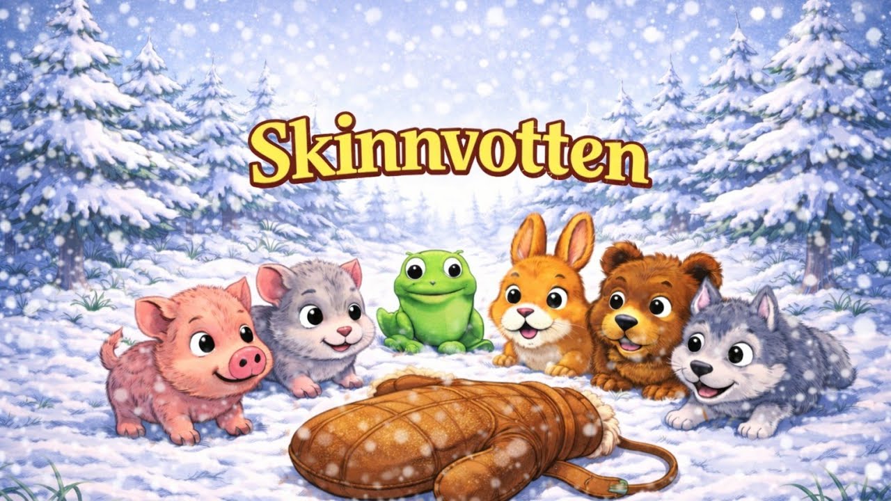 Godnatt 🌙 Skinnvotten – Klassisk Norsk Eventyr for Barn | Rolig Høytlesning med Bilder