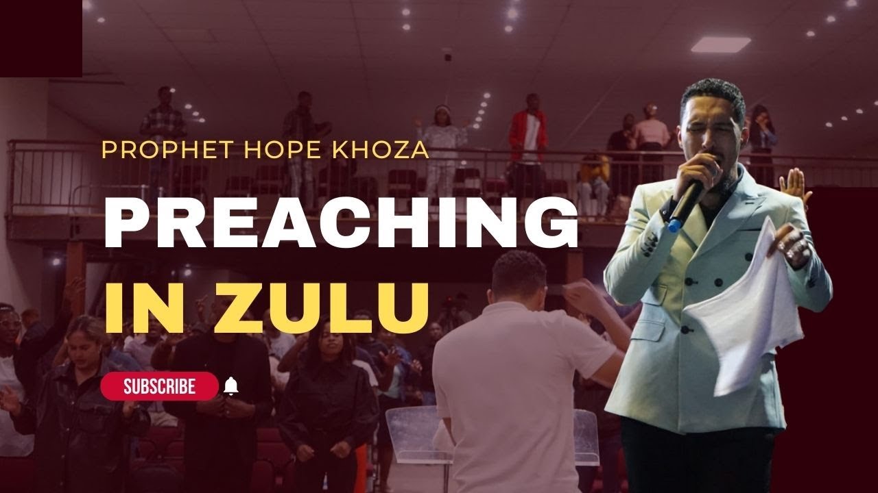 Prophet Hope Khoza preaching in Zulu