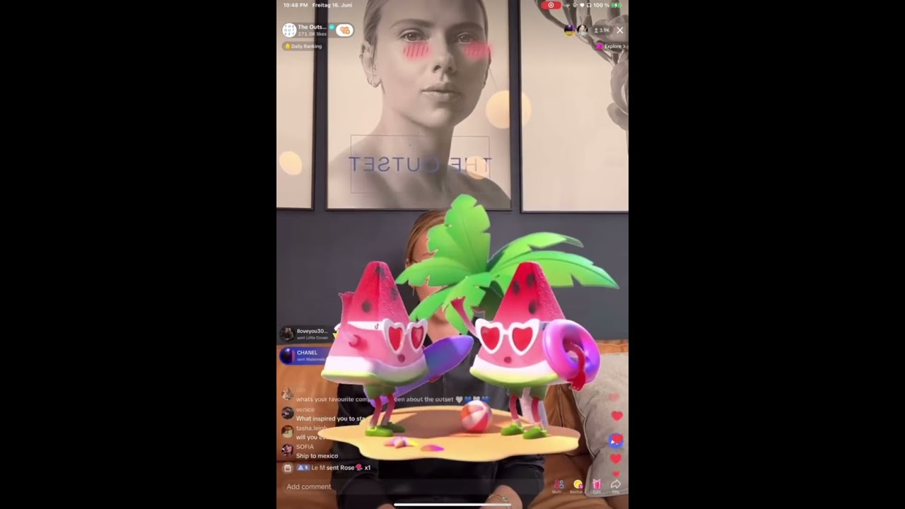 Scarlett Johansson's iconic tiktok live from 3 days ago-