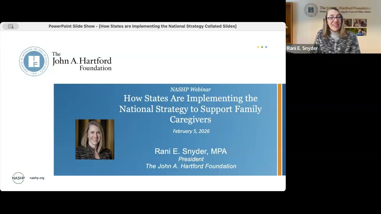 2/5/26: How States Are Implementing the National Strategy to Support Family Caregivers