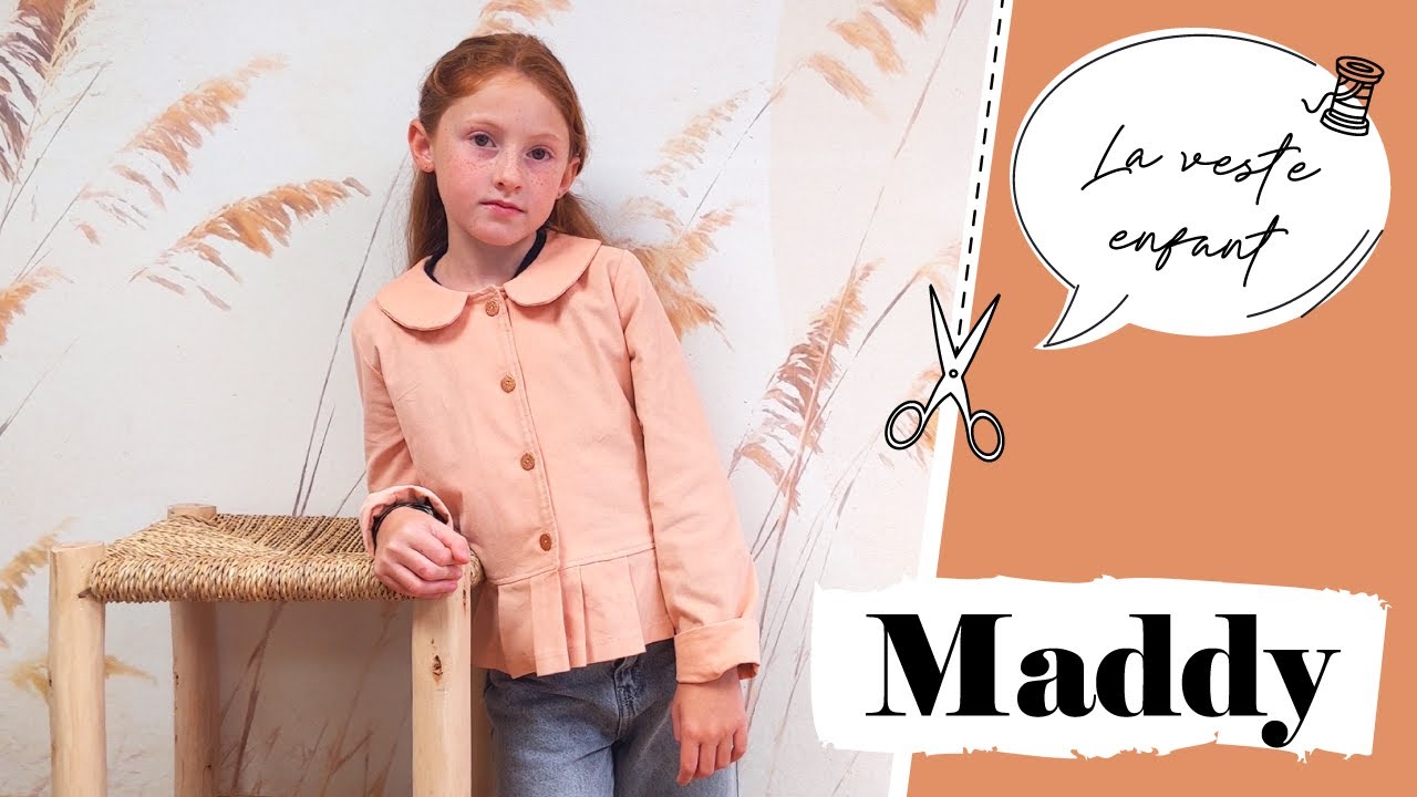 COUDRE une VESTE DOUBL&Eacute;E pour enfant ! La Veste Maddy