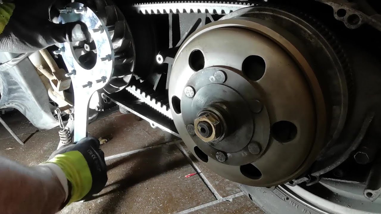 Suzuki BURGMAN 400 Comment changer courroie galets variateur ?