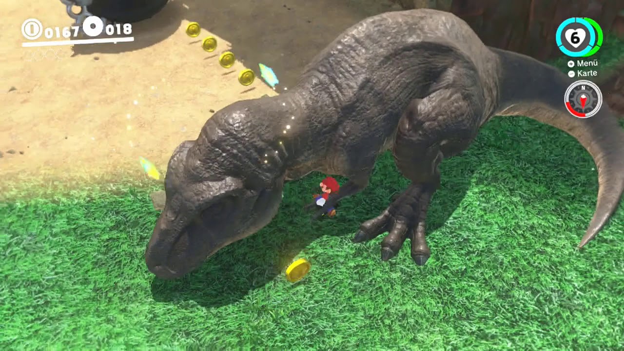 Super Mario Odyssey - Kaskadenland - 2 - Multimond hoch über dem Wasserfall