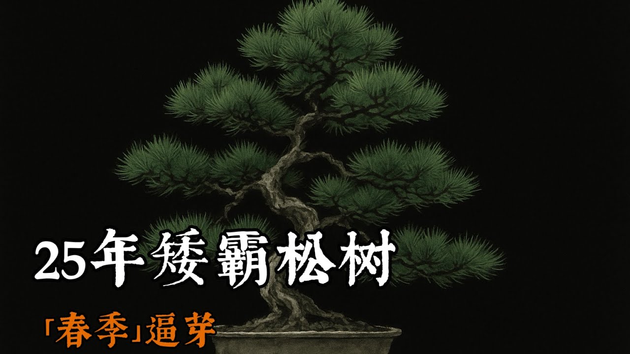 「春季」25年矮霸松树盆景逼芽