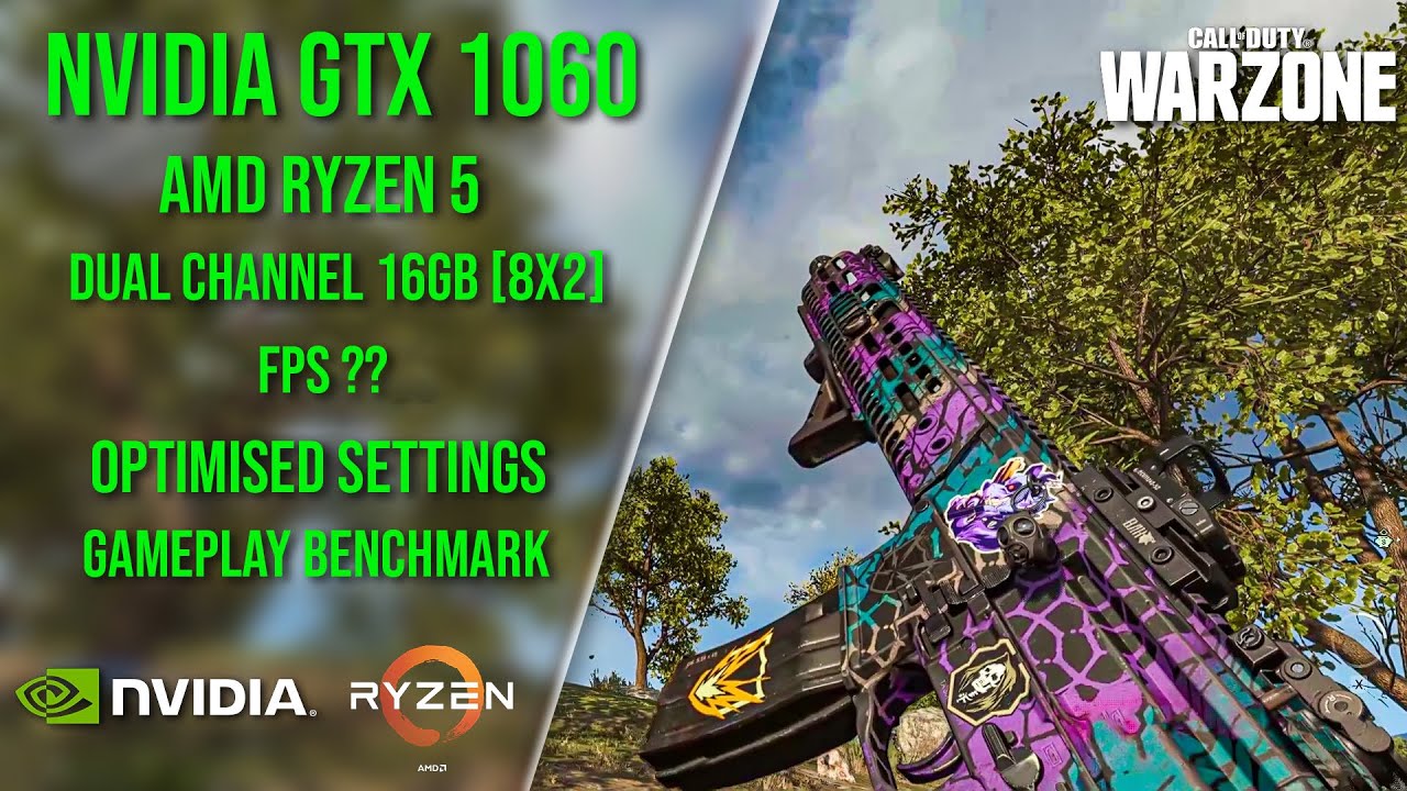 Call of Duty Warzone Season One GTX 1060 + AMD Ryzen 5 16 GB RAM Benchmarks
