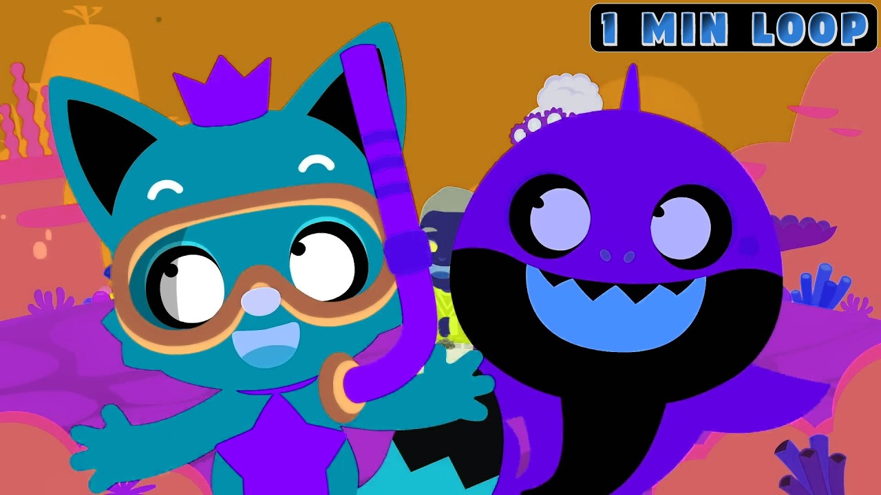 🎶 Baby Shark Dance [1 MIN LOOP] 🐬 Pinkfong Sound Variations Remix | Several Versions Nursery Rhymes
