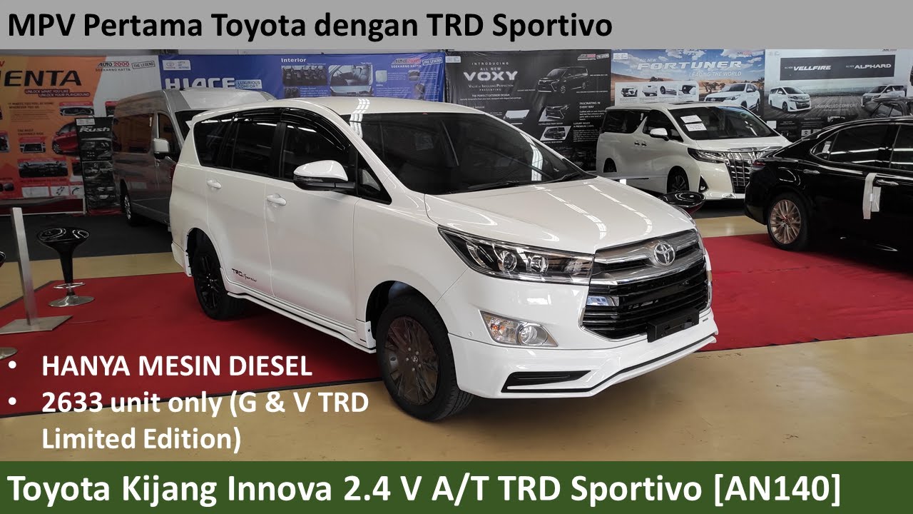 Toyota Kijang Innova 2.4 V A/T TRD Sportivo [AN140] review - Indonesia