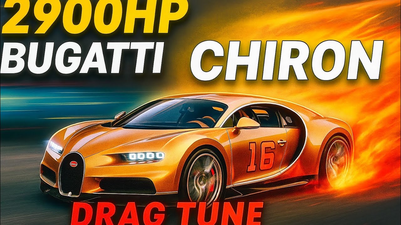2.900-сильный Bugatti Chiron Drag Tune в Car Parking Multiplayer 2