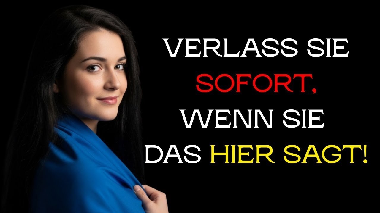 Wenn eine Frau dir diese 5 Dinge sagt, geh sofort – stoische Warnsignale