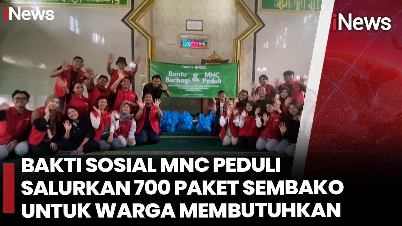 Bakti Sosial MNC Peduli Salurkan 700 Paket Sembako untuk Warga Membutuhkan | iNews Malam