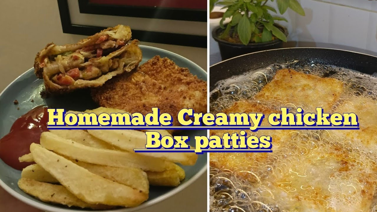 Make & freeze chicken mini box patties || creamy & crispy box patties 