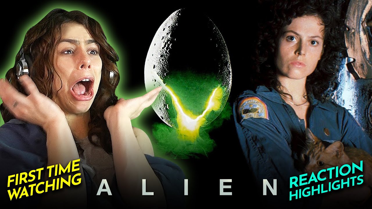 Leia freaked out by ALIEN (1979) Movie Reaction FIRST TIME WATCHING