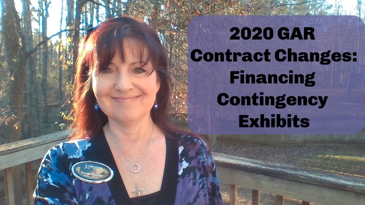 2020 GAR Contract Changes - Financing Contingency Exhibits