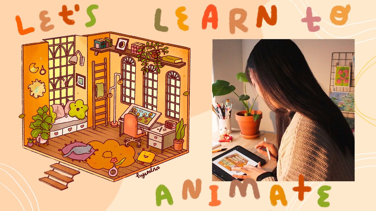 Animation Vlog 🍂🌞 I learned how to animate an aesthetic isometric room in Procreate and more