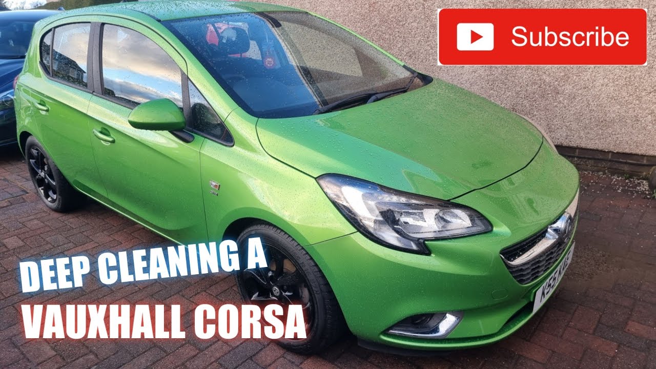 Deep Cleaning a Vauxhall Corsa. Time-lapse.
