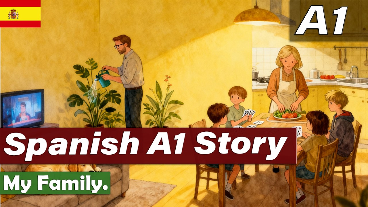 Learn Spanish A1 | My Family | Simple Story |